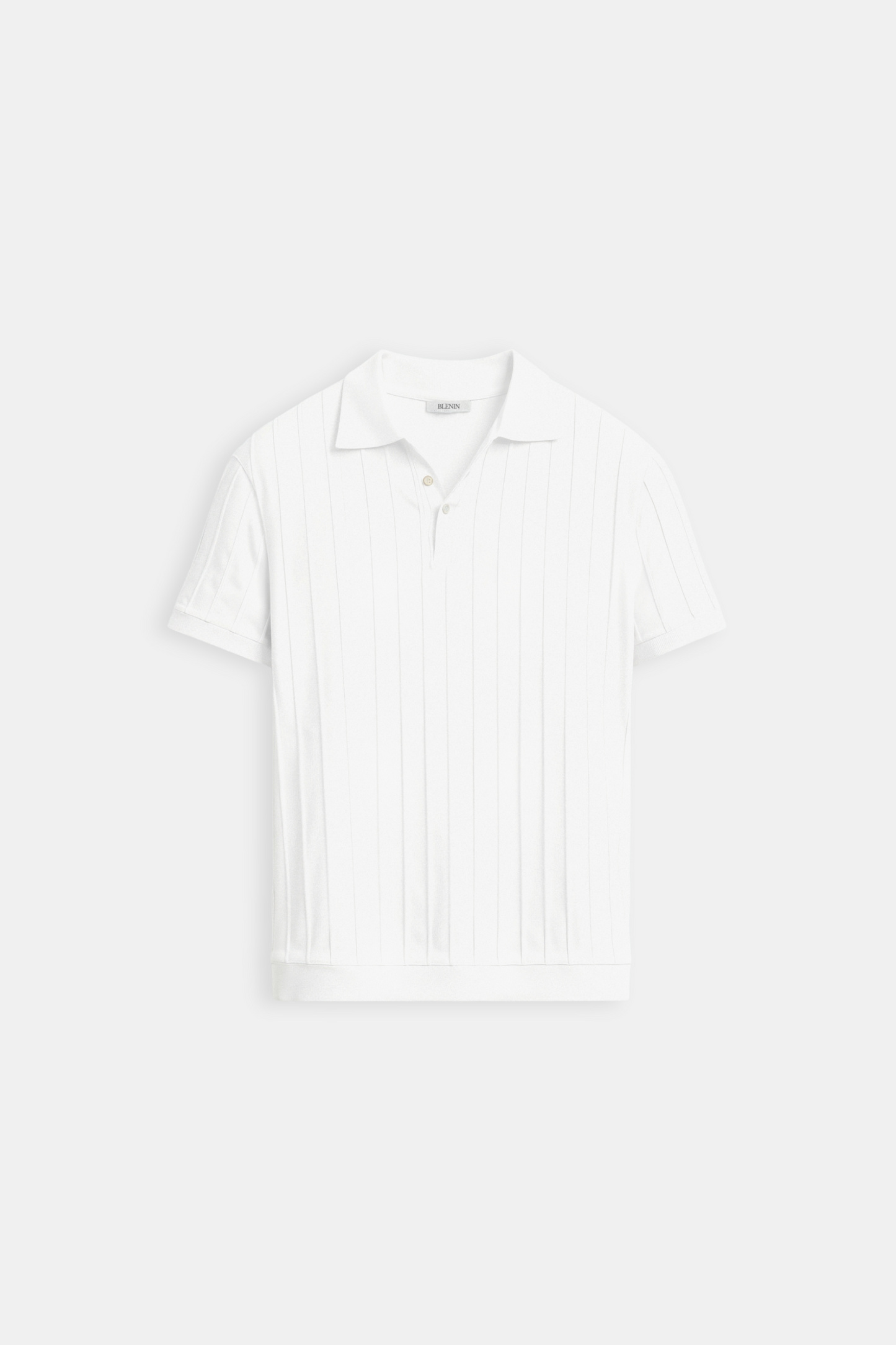 Herren Polo Weiß Minimalistisch Zeitlos