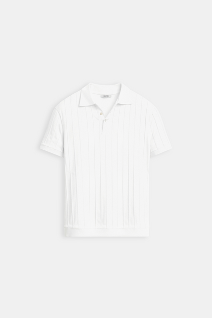 Herren Polo Weiß Minimalistisch Zeitlos