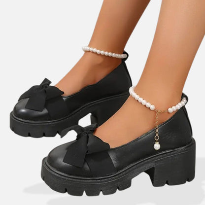 Norvielle Damen Plattform Loafers Schuhe