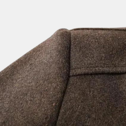 Herren Winterjacke Wollmix Warmer Kurzmantel Hocher Stehkragen
