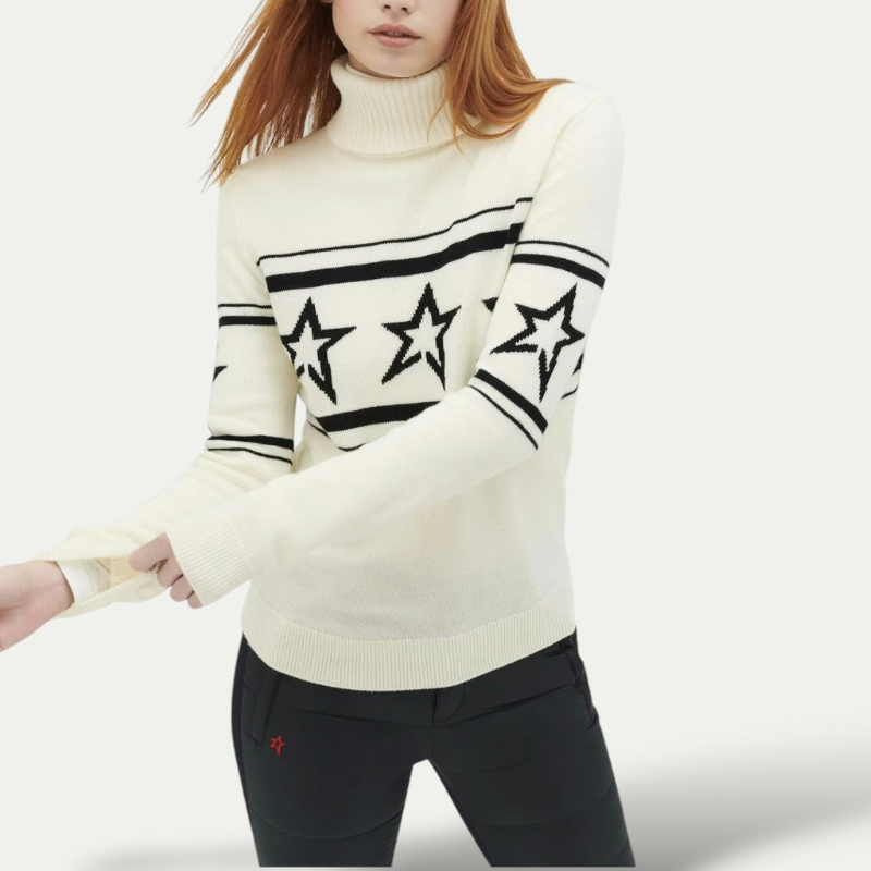 Norvielle Damen Rollkragenpullover Warm Winter