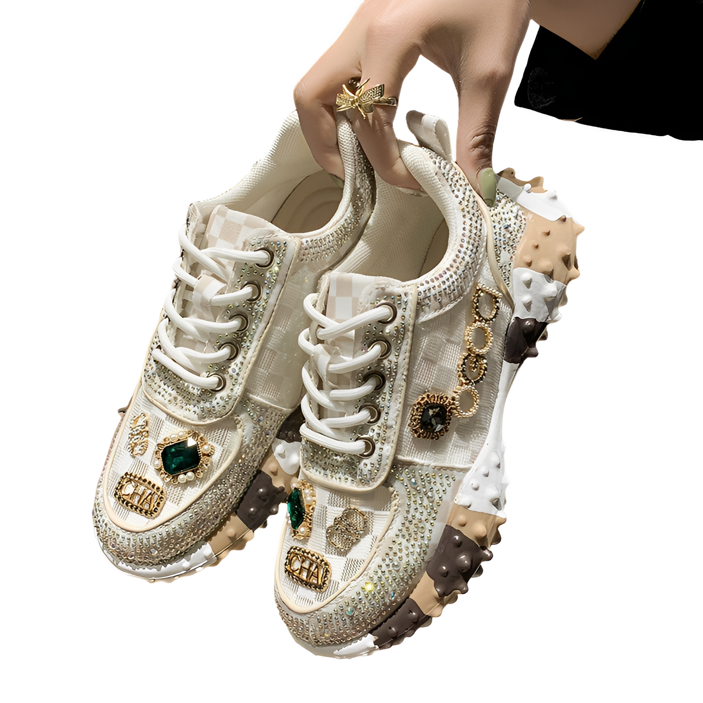Damen Glitzerschuhe Bethan Stilvoll Glitzer