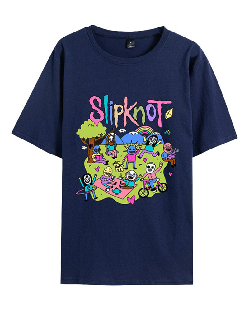 Munter Herren T-Shirt Slipknot Baumwolle