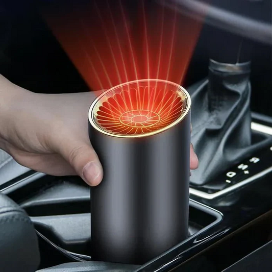 Auto Warmluftgebläse 360 Grad Drehbar Einstellbar Schwarz - Norvielle