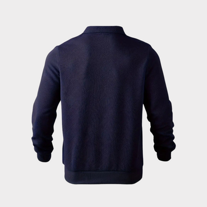 Herren Pullover Halbzipp Freizeitshirt