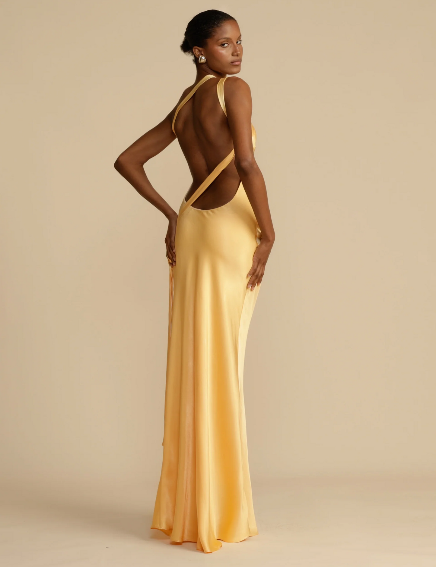 Damen Satin Kleid Glänzend Sommerfarben