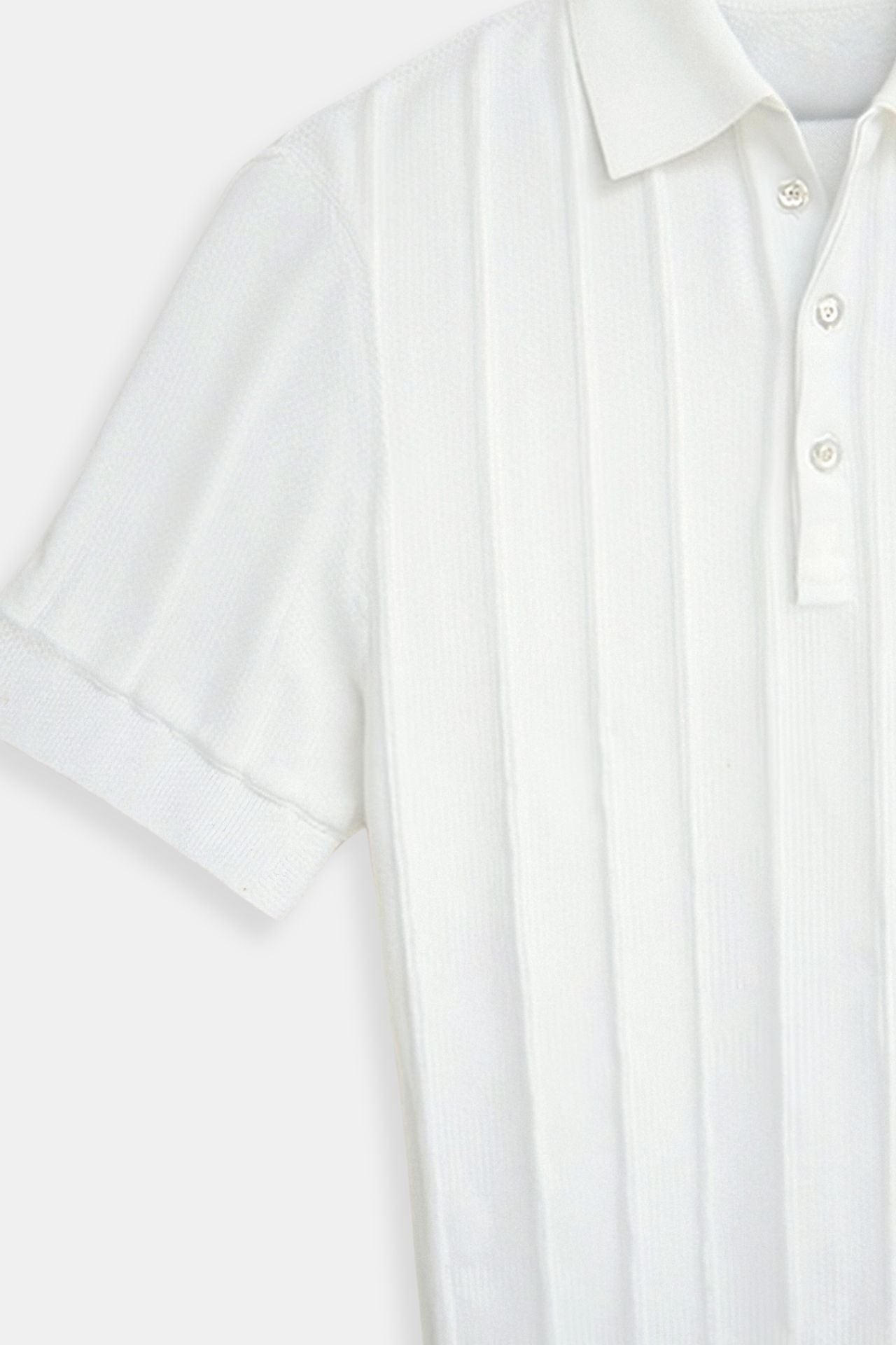 Herren Polo Weiß Minimalistisch Zeitlos
