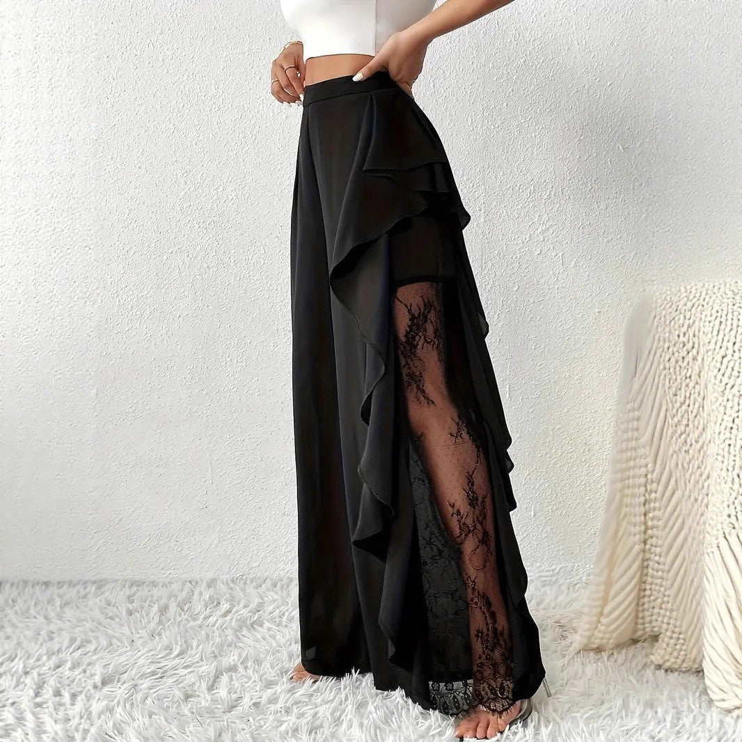 Damenhose Hochtaille Weites Bein