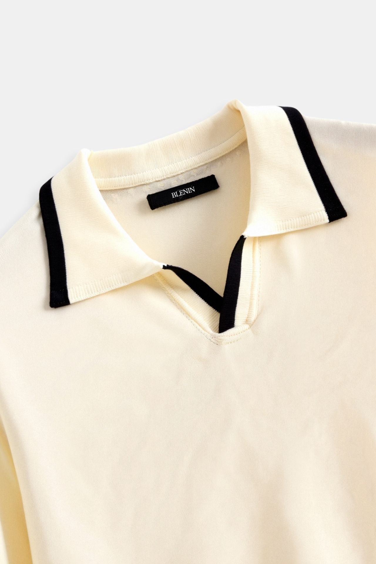 Herren Poloshirt Kontrastdetails Elegant Modern