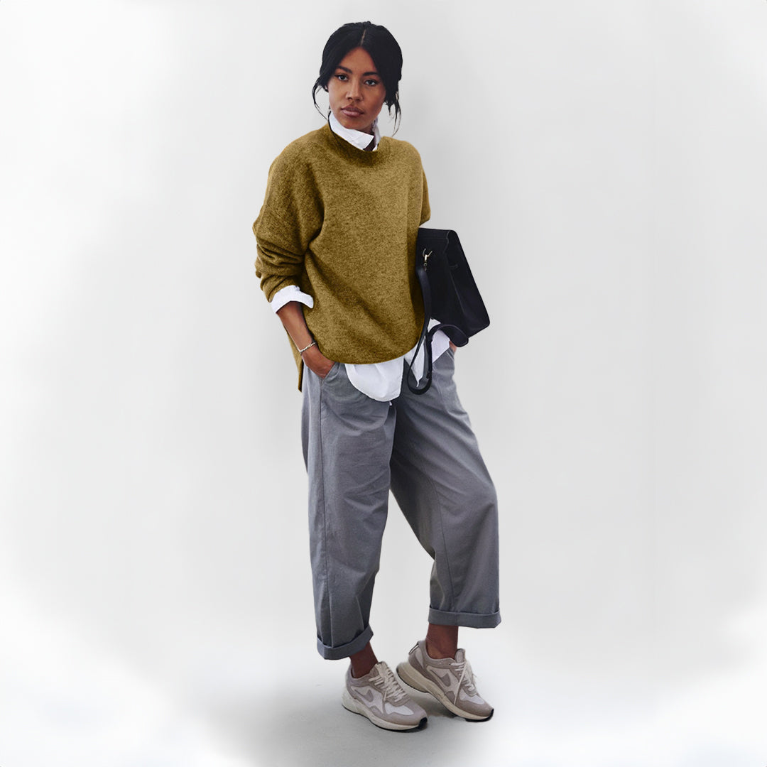 Franka Damen Pullover Bequem - Norvielle