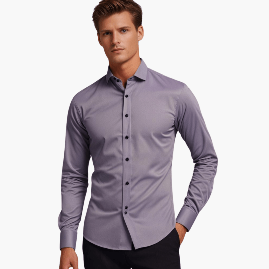 Herren Slimfit Langarmhemd