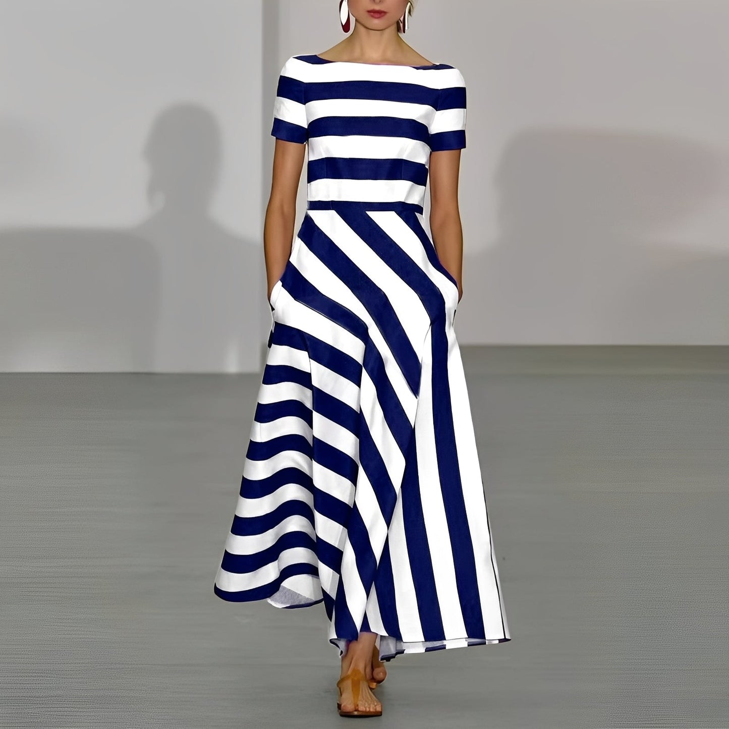 Rebecca Damen Maxikleid A-Linie Frauen