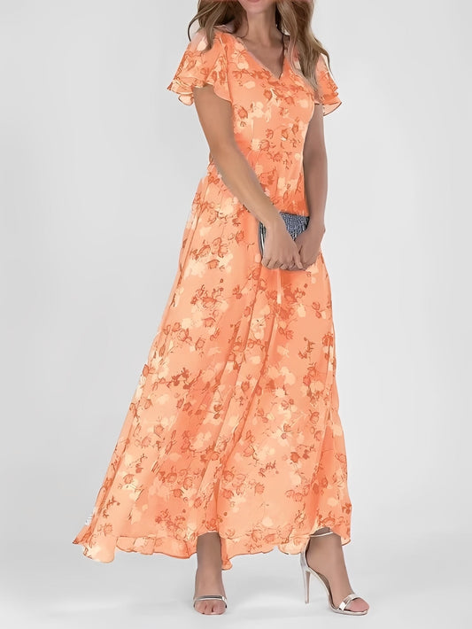 Eliza Damenkleid Blumenmuster Leicht Sommerkleid - Norvielle