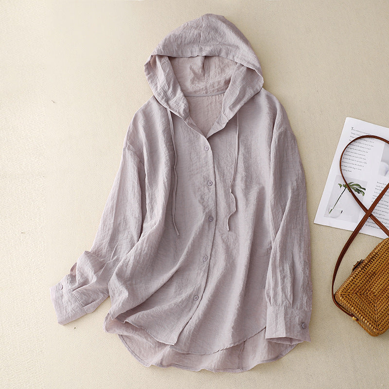 Lillian Damen Hoodie Atmungsaktives Material Beige