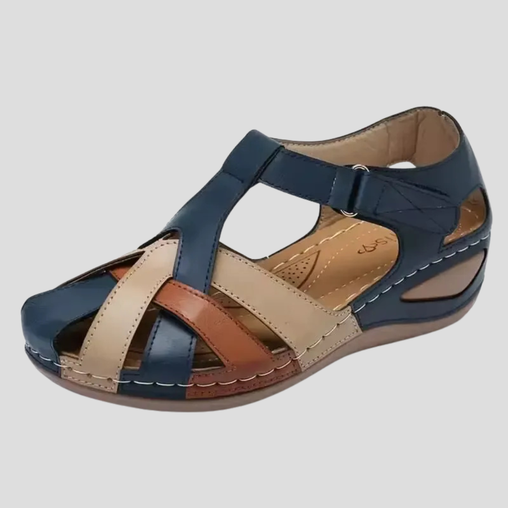 Damen Komfort-Sandale Leder Arch Support