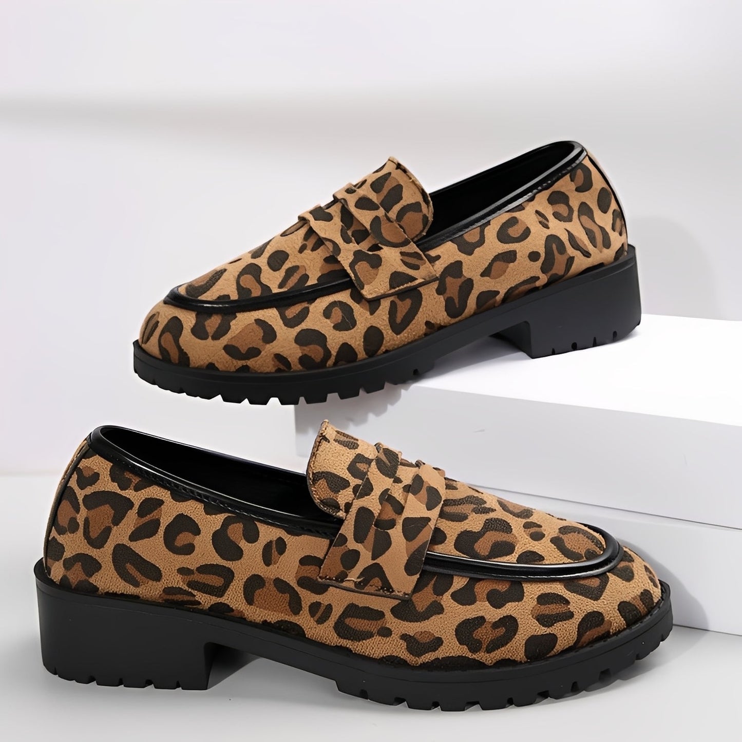 Damen Mokassins mit Blumenprint