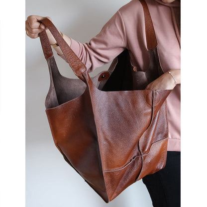Damen Handtasche Groß Lederoptik