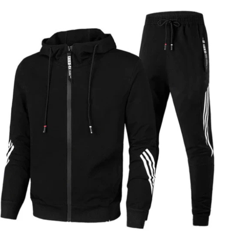 Herren Streetwear Hoodie Set Modern Baumwolle