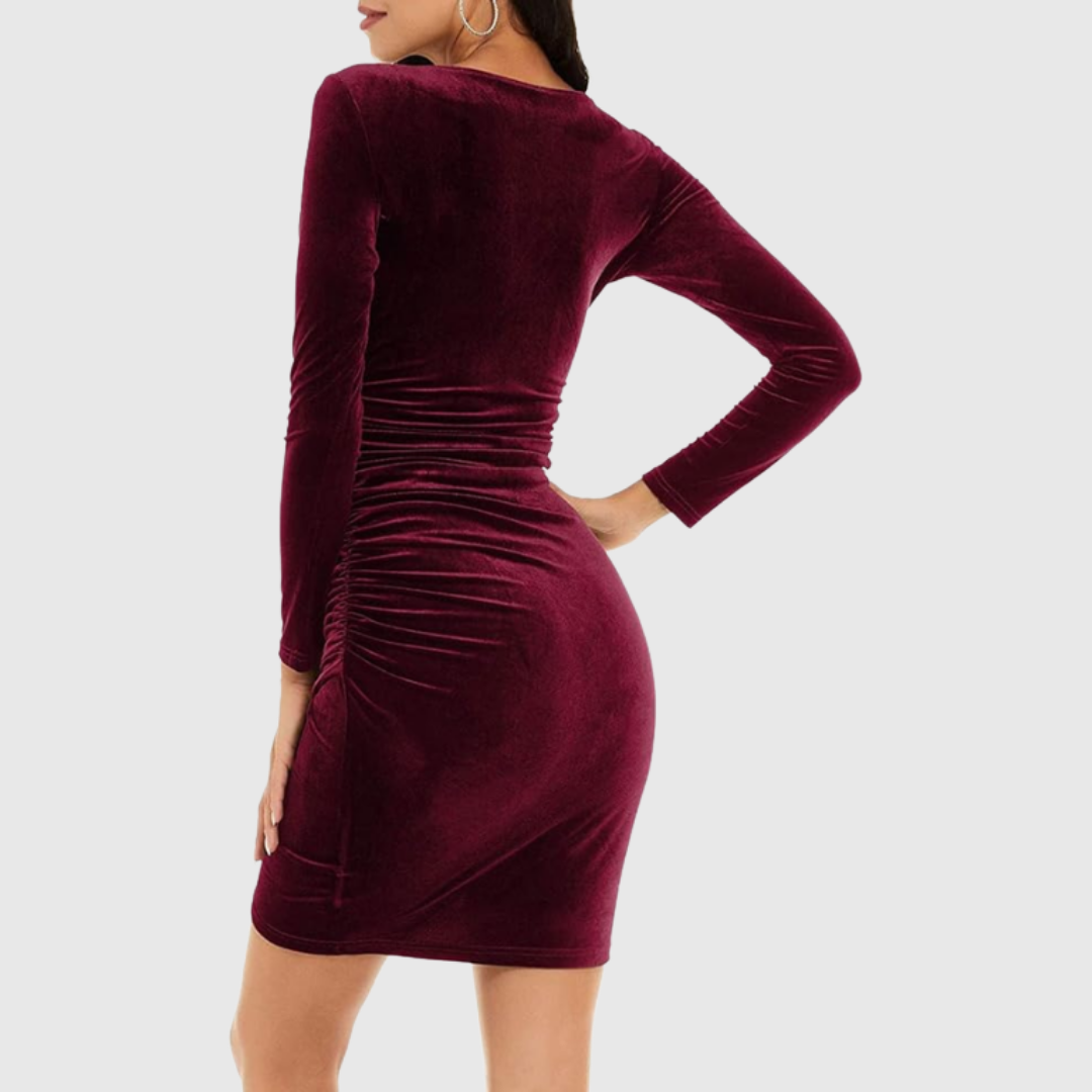 Elegantes Damenkleid aus Samt