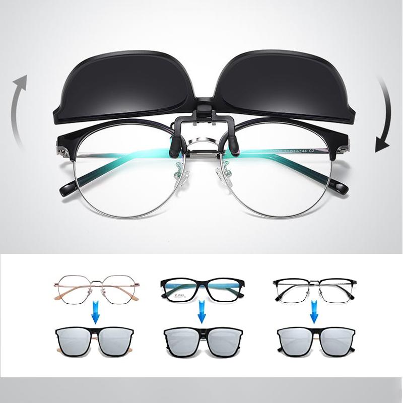 Polarisierte Clip-On Sonnenbrille Flip-Up