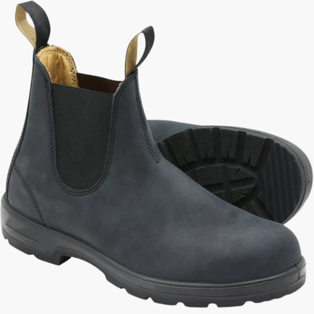 Herren Chelsea Stiefel Elastikeinsätze Leder