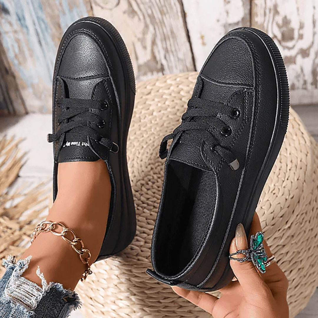 Damen Minimalistische Schnür Sneakers