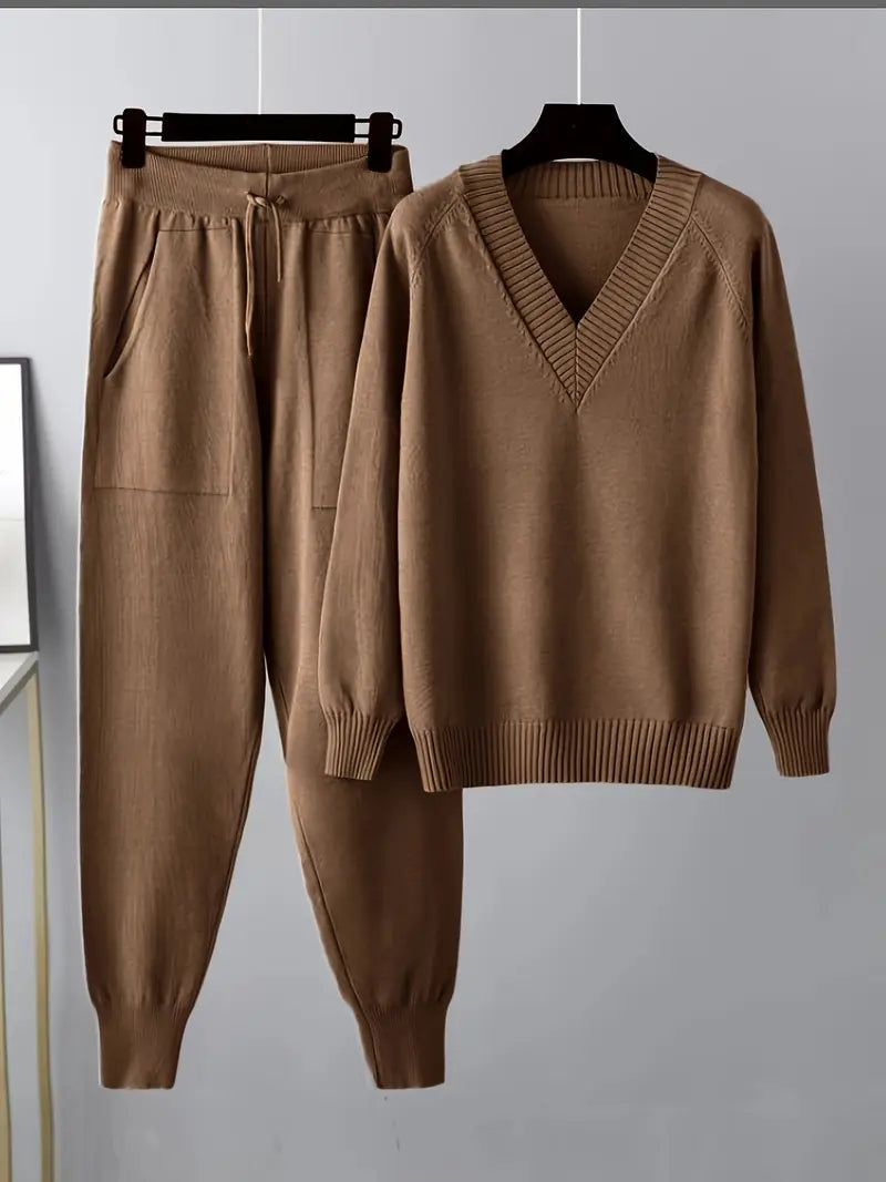 Damen Zweiteiliges Set Langärmlig