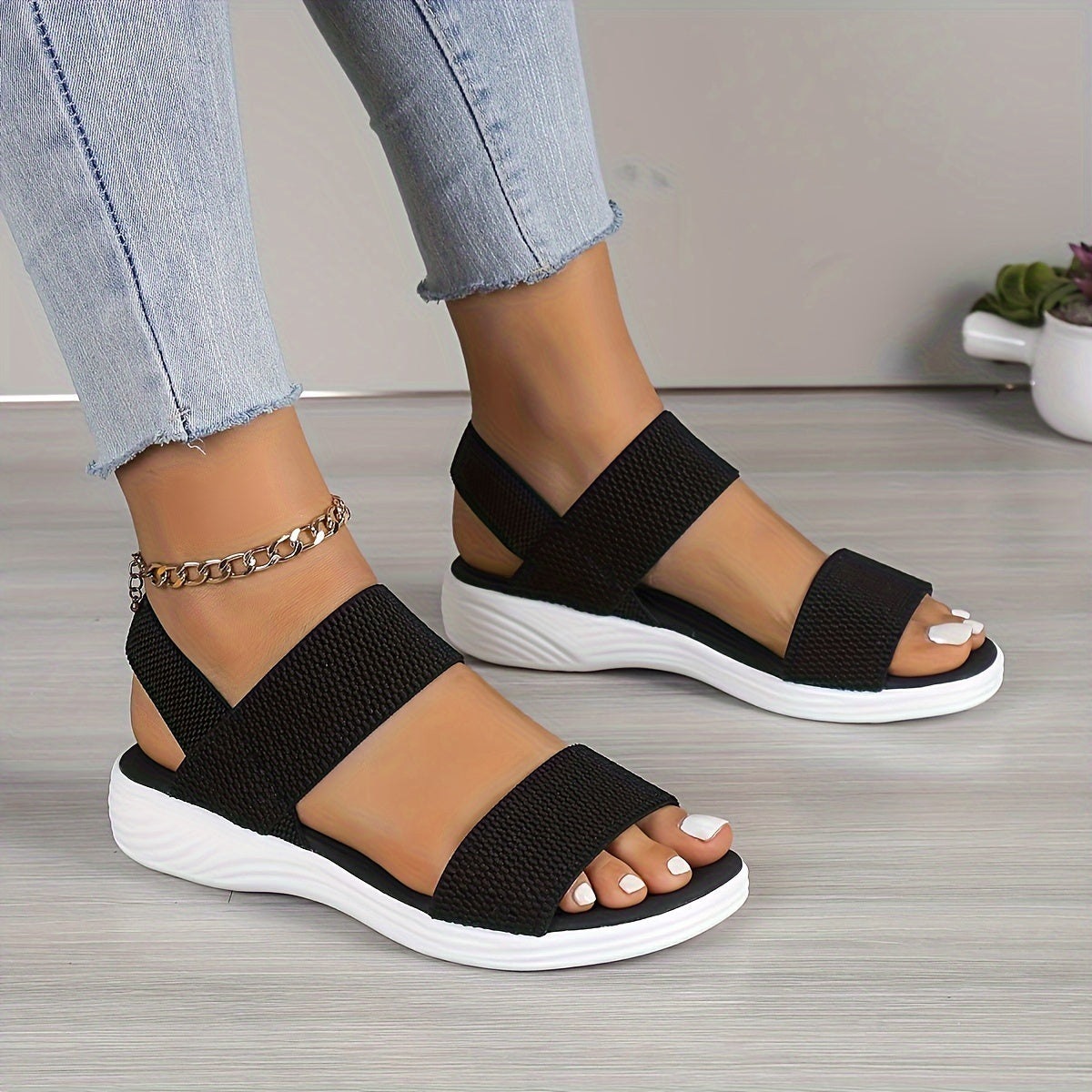 Norvielle Damen Leichte Stretch Sandalen - Norvielle