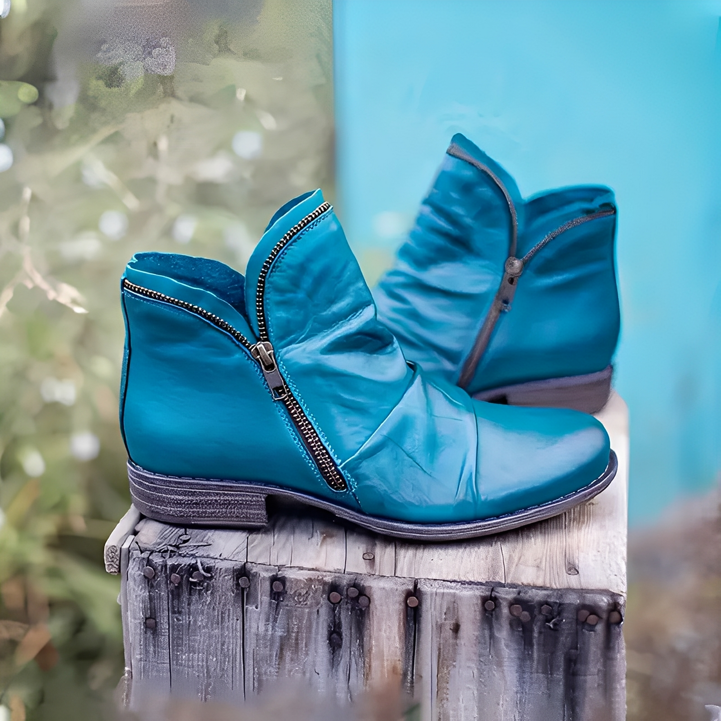 Maïa Damen Stiefeletten Leder Schwarz - Norvielle