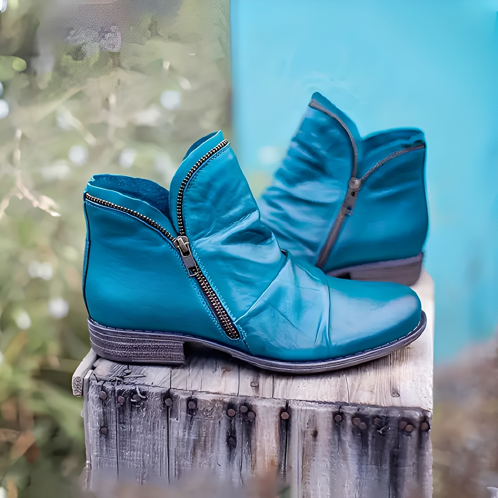 Maïa Damen Stiefeletten Leder Schwarz - Norvielle