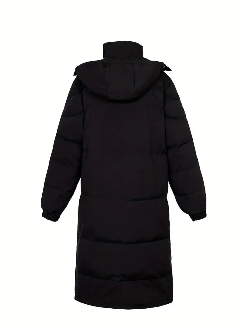 Herren Warme Gesteppte Winterjacke Lang