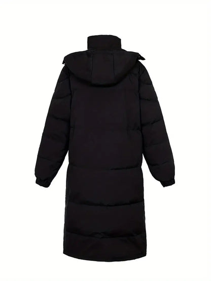 Herren Warme Gesteppte Winterjacke Lang