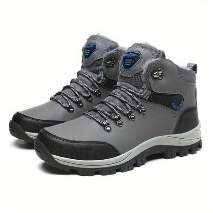 Herren Winterschuhe Schnürstiefel Warmfutter Robust