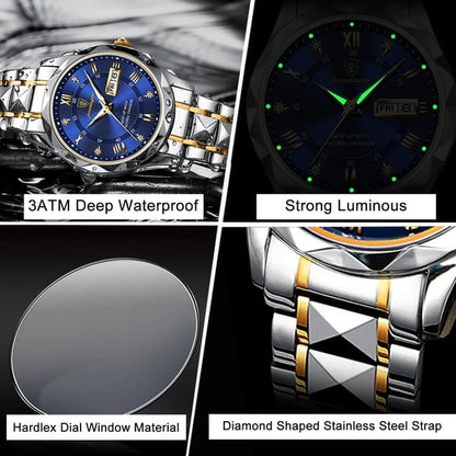 Herrenarmbanduhr Wasserdicht Leuchtfunktion