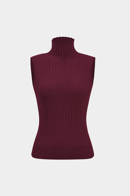 Damen Elegantes Strickset 3-teilig Gerippt