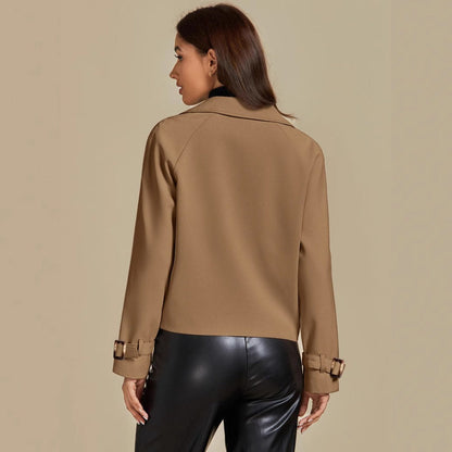 Giovanna Damen Doppelreiher Kurzjacke Mantel