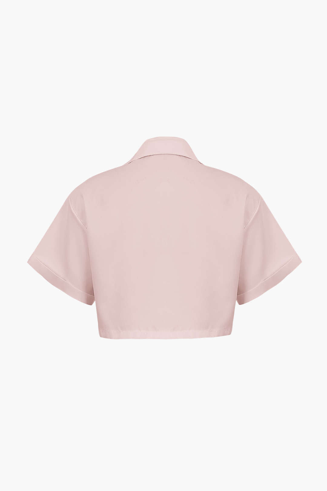 Damen Kurzarm Crop mit Kragen