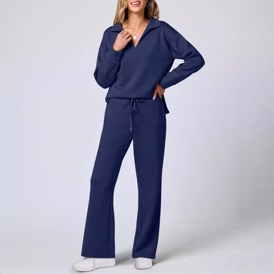 Damen Jogginganzug Set Pullover und Hose