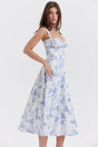 Damen Bustier-Sommerkleid Elegant Figurschmeichelnd