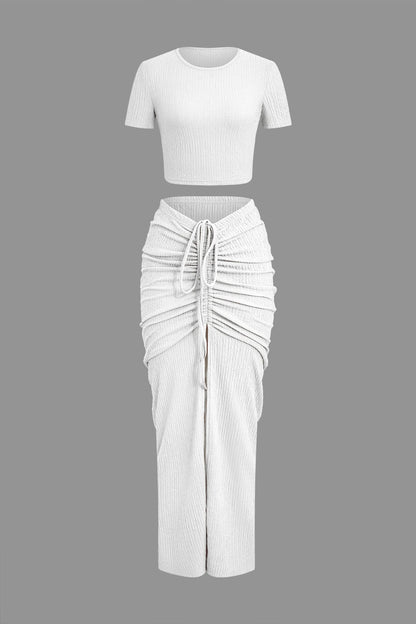 Damen Zweiteiliges Set Raffung