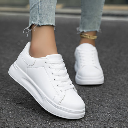 Weiße Damen Sneaker Minimalistisches Design
