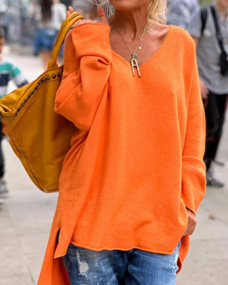 Norvielle Damen Übergroßer Pullover - Norvielle
