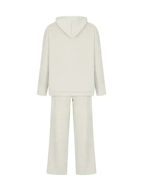 Damen Hoodie Set Gestreift Baumwolle