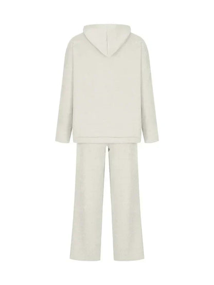 Damen Hoodie Set Gestreift Baumwolle