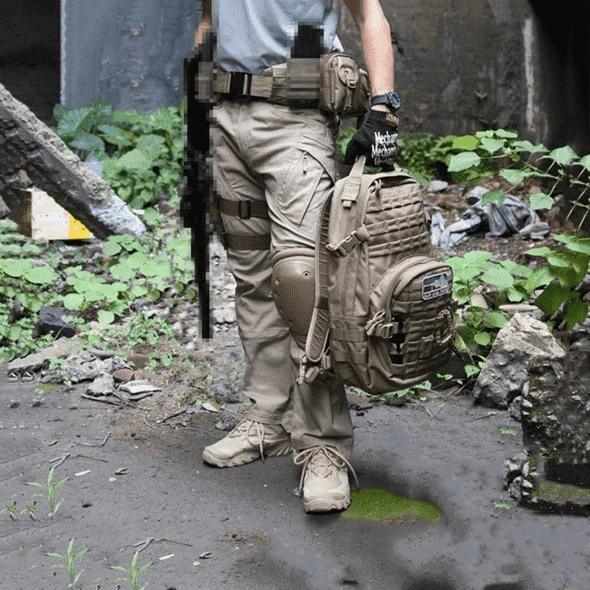 Herren Dehnbare Cargohose Lang