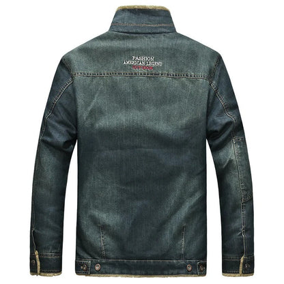 Herren Steppjacke Durchgehender Reißverschluss