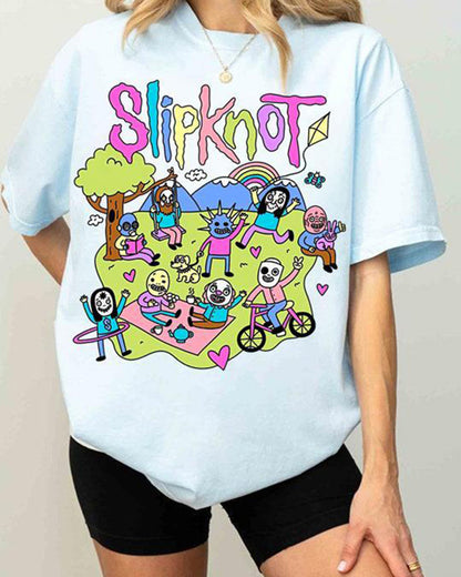 Munter Herren T-Shirt Slipknot Baumwolle