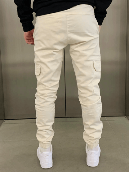 Herren Cargohose Jogger Stil Mit Bündchen