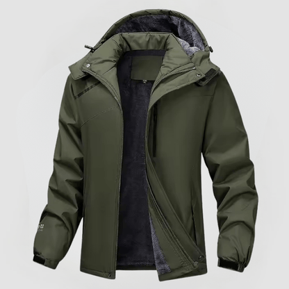 Steffen Damen- oder Herren-Wasserdichte Jacke Fleece-Futter