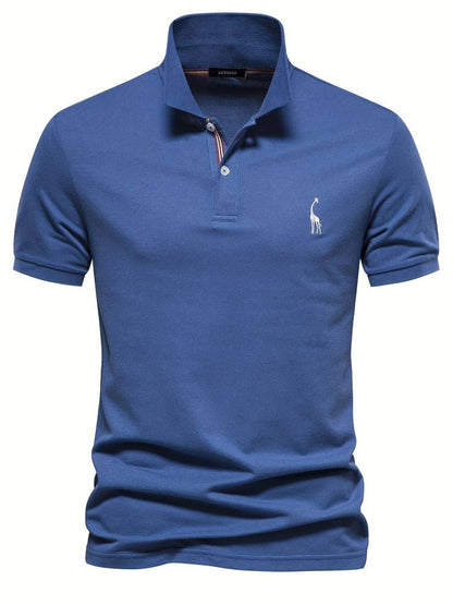 Herren Slim Fit Polo Shirt Klassisch Weiß
